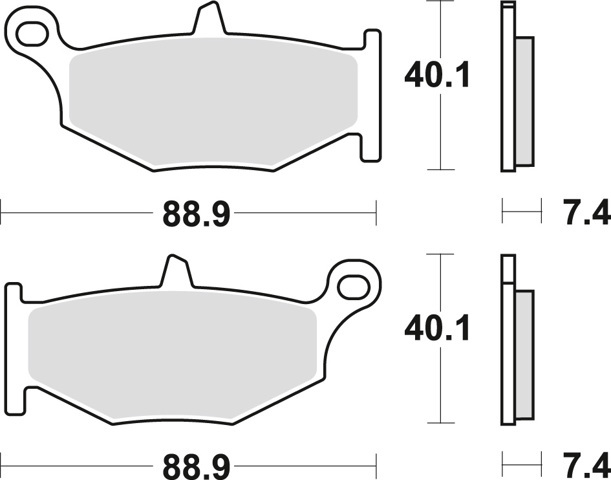 Compre FA419HH EBC Brakes Sapatas do freio traseiras de disco