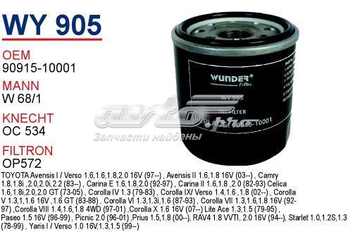 WY905 Wunder Filtro de óleo