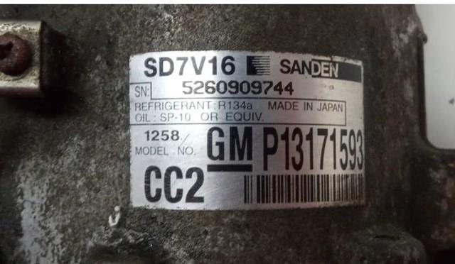 Compre P13171593 General Motors Válvula do compressor de aparelho de ar condicionado