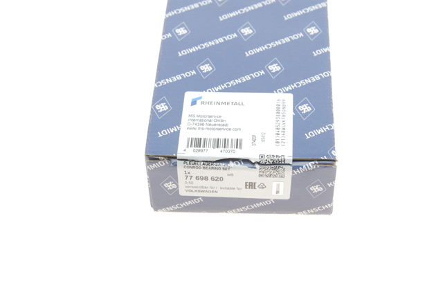 Compre 77698620 Kolbenschmidt Folhas inseridas de cambota de biela, kit, 2ª reparação ( + 0,50)
