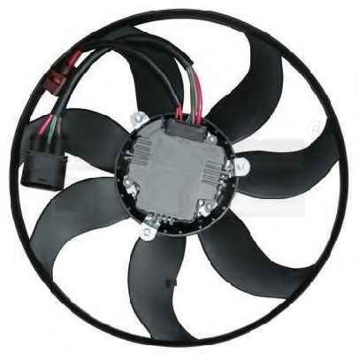 35959021 AND Ventilador elétrico de esfriamento montado (motor + roda de aletas) esquerdo