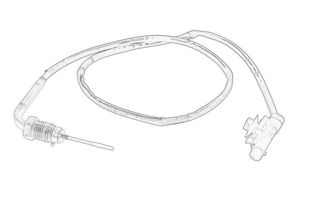 Sensor de temperatura dos gases de escape (GE), antes de filtro de partículas diesel 55283044 Fiat/Alfa/Lancia