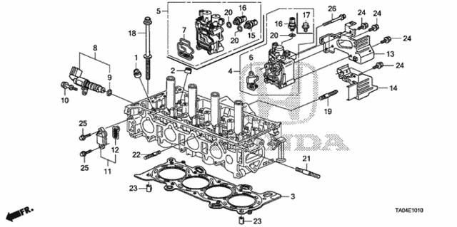 15815R41L01 Honda Vedante de regulador das fases de distribuição de gás