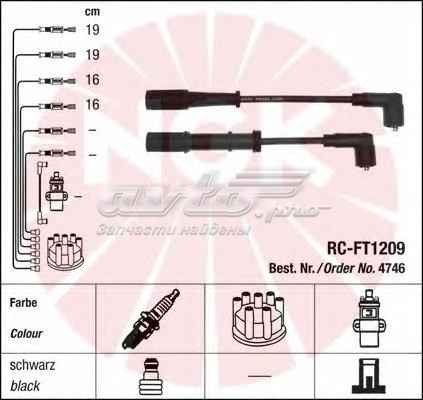 Compre RCFT1209 NGK Fios de alta voltagem, kit
