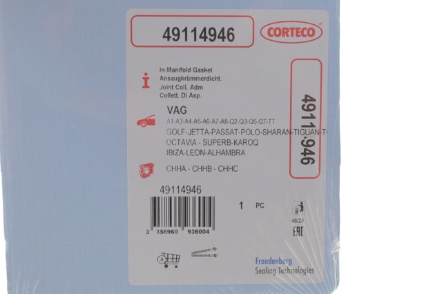 Vedante de tubo coletor de admissão Corteco 49114946 preço, a partir de 22,63 USD