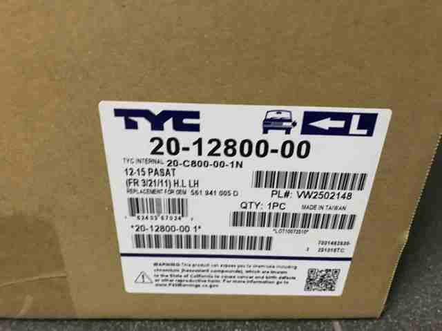 Luz esquerda TYC 20C800001N