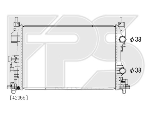 Radiador de esfriamento de motor FPS FP38A581 preço, a partir de 189,30 USD