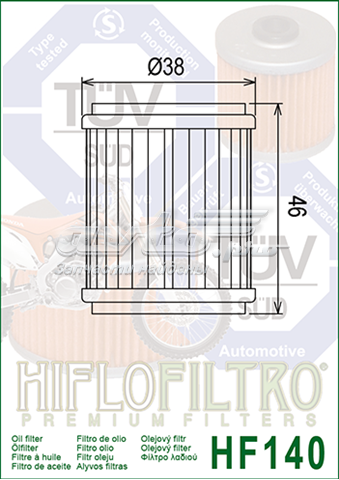 Filtro de óleo Hiflofiltro HF140 preço, a partir de 10,85 USD
