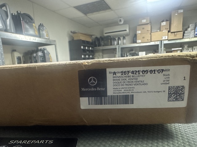A167421090107 Mercedes Disco do freio dianteiro