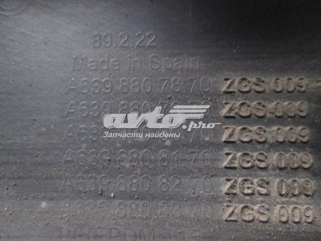 A6398807870 Mercedes Pára-choque dianteiro