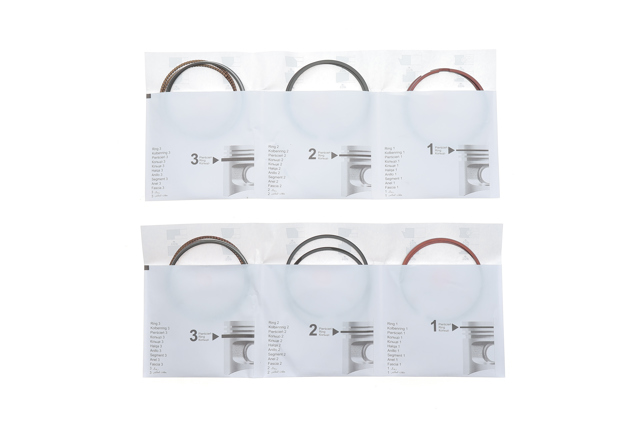 Kit de anéis de pistão de motor, STD. PRCHE491405000SET AMP/Paradowscy
