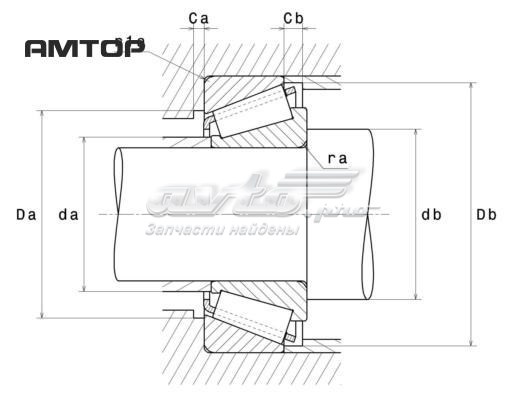 HR30205J NSK Rolamento externo de cubo dianteiro