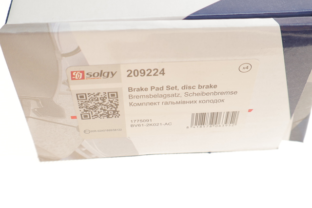 Compre 209224 Solgy Sapatas do freio dianteiras de disco