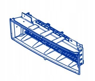 214F66342R Renault (RVI) Perciana do radiador de esfriamento