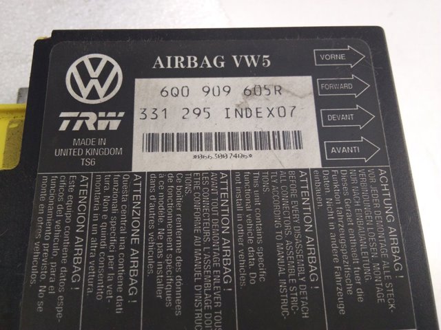 Compre 6Q0909605R VAG Módulo processador de controlo da bolsa de ar (Centralina eletrônica AIRBAG)