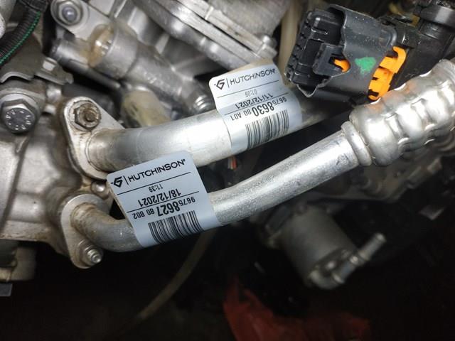 9675070980 Peugeot/Citroen Mangueira (cano derivado) de esfriamento de trocador de calor de óleo, linha de combustível de retorno