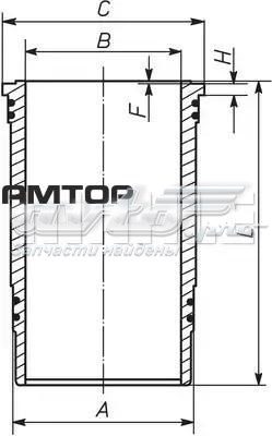 Camisa do pistão Mahle Original 227WN3701
