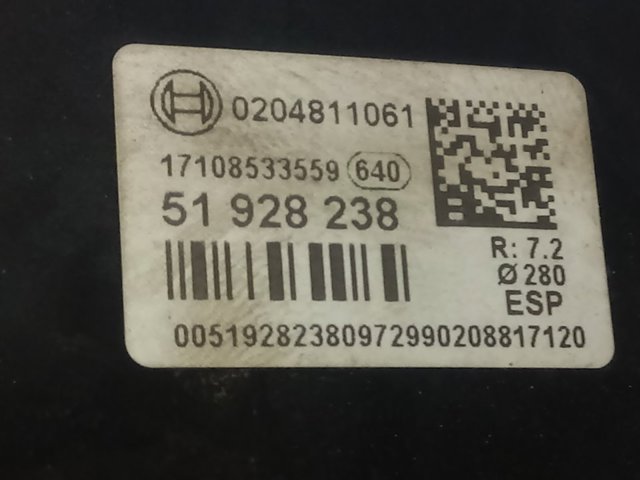 Reforçador dos freios a vácuo Peugeot/Citroen 51928238 preço, a partir de 80,16 USD