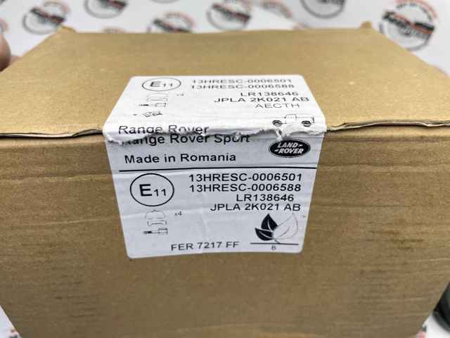 Sapatas do freio dianteiras de disco Land Rover LR138646