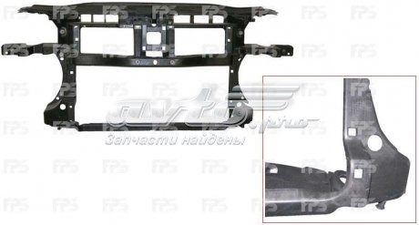 FP7407200 FPS Suporte do radiador montado (painel de montagem de fixação das luzes)