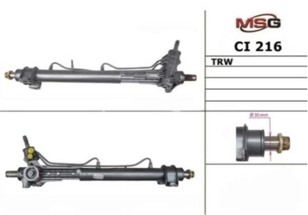 Cremalheira da direção MSG CI216 preço, a partir de 167,60 USD