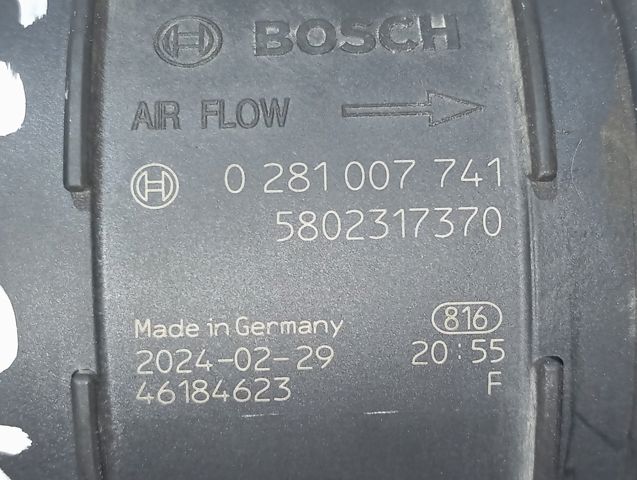 Sensor de fluxo (consumo) de ar, medidor de consumo M.A.F. - (Mass Airflow) 5802317370 Iveco
