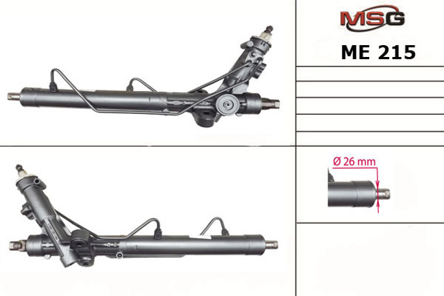 Cremalheira da direção A63911011016 Mercedes