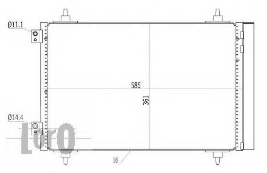 Compre 0160160024 Depo/Loro/Abakus Radiador de aparelho de ar condicionado