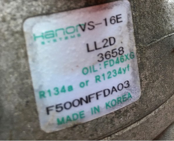 Compressor de aparelho de ar condicionado 97701D7200 Hyundai/Kia