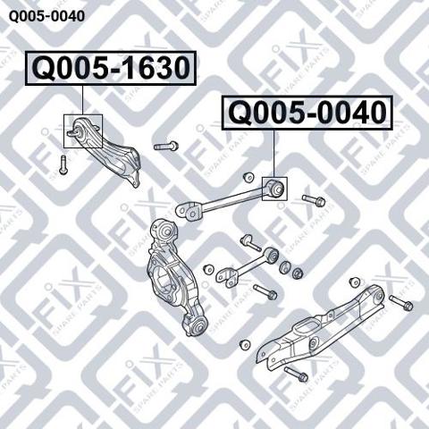Bloco silencioso interno traseiro de braço oscilante transversal Q-fix Q0050040 preço, a partir de 11,00 USD