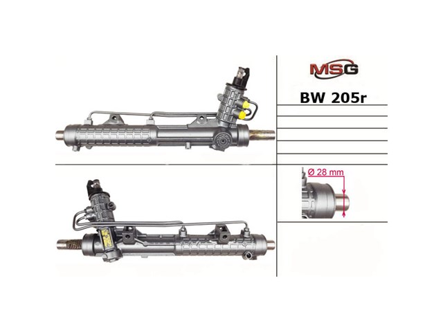 Cremalheira da direção MSG Rebuilding BW205R preço, a partir de 223,42 USD
