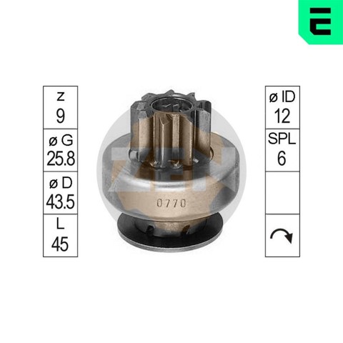 ZN0770 ZEN Roda-livre do motor de arranco