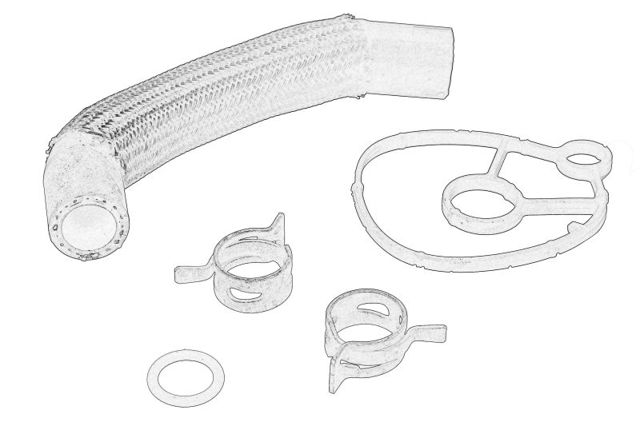 Vedante de adaptador de refrigerador de óleo 9807439480 Peugeot/Citroen