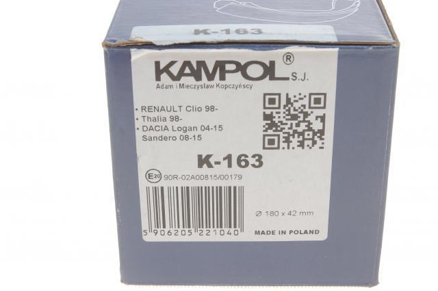 Compre K163 Kampol Sapatas do freio traseiras de tambor