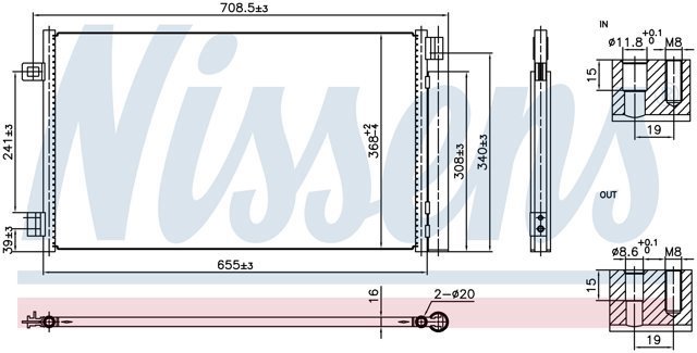 52217410 Fiat/Alfa/Lancia Radiador de aparelho de ar condicionado