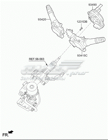 Anel AIRBAG de contato, cabo plano do volante para KIA Cerato III YD