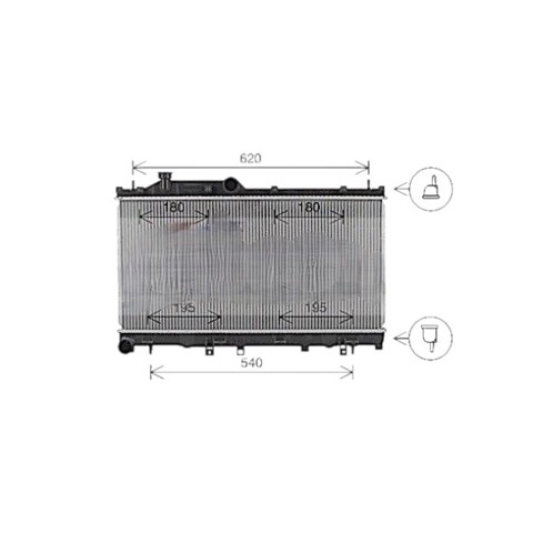 Radiador de esfriamento de motor Koyorad PL093220 preço, a partir de 188,55 USD