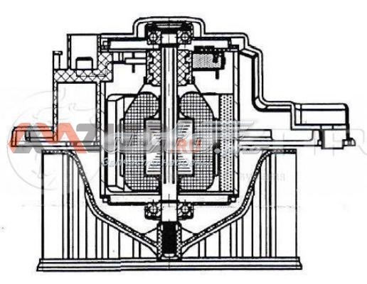 Motor de ventilador de forno (de aquecedor de salão) LFH1168 Luzar