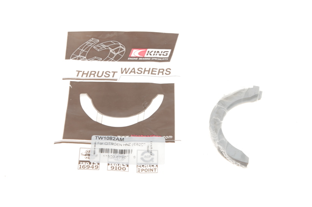 9810589680 Peugeot/Citroen Semianel de suporte (de carreira) de cambota, STD, kit