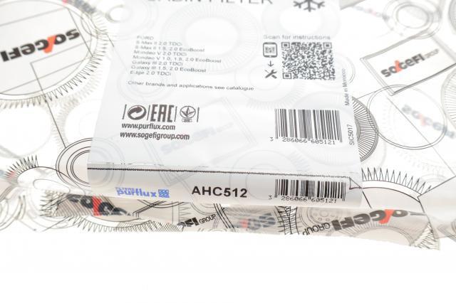 AHC512 Purflux Filtro de salão