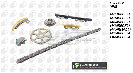 TC2530FK BGA Cadeia do mecanismo de distribuição de gás, kit
