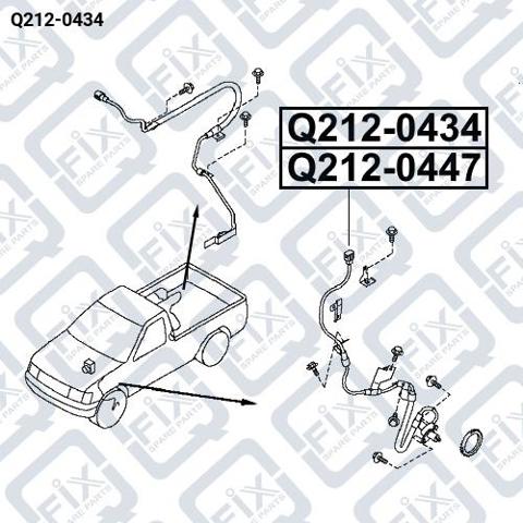 Q2120434 Q-fix Sensor ABS dianteiro direito