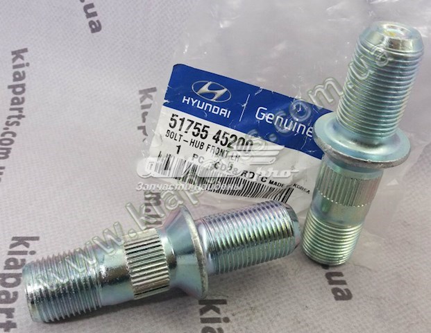 Parafuso de cubo 5175545200 Hyundai/Kia