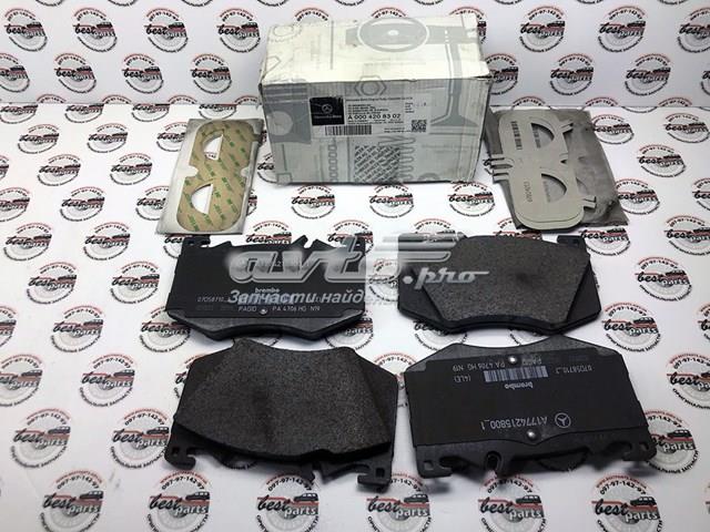 Compre A0004208302 Mercedes Sapatas do freio dianteiras de disco