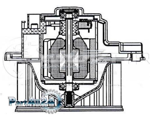 Motor de ventilador de forno (de aquecedor de salão) Luzar LFH1168 preço, a partir de 77,37 USD
