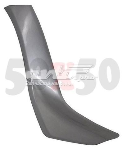 MR520208 Mitsubishi Placa sobreposta direita do pára-choque dianteiro