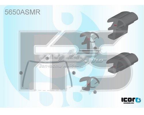 GS3737P153X FPS Moldura de pára-brisas