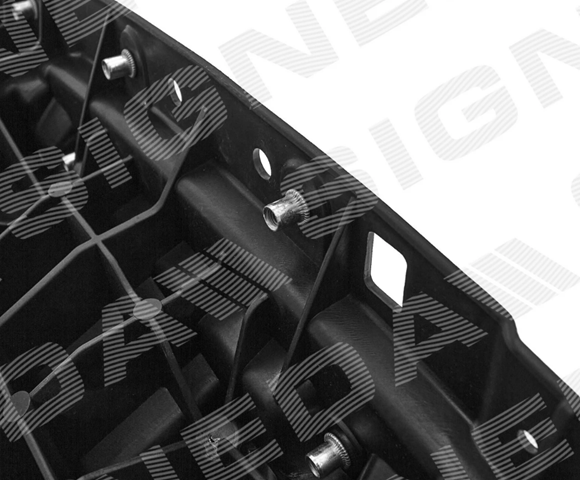 Suporte do radiador vertical (painel de montagem de fixação das luzes) PTS30001A Signeda