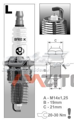 LR15YS9 Brisk Vela de ignição