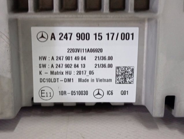 A2479001517 Mercedes Mostrador multifuncional